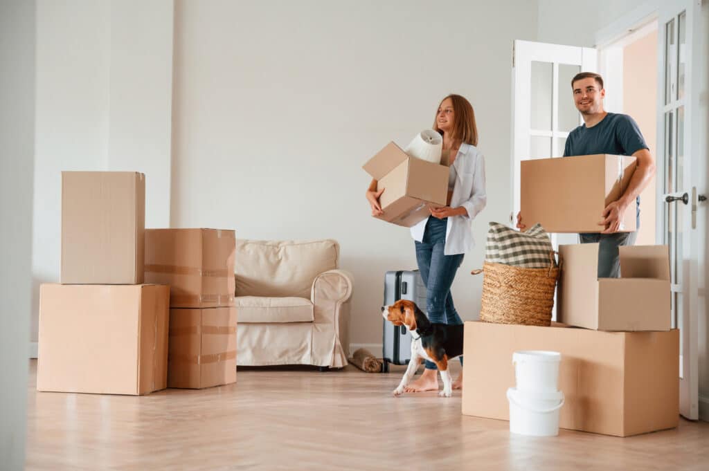 déménagement dans une maison neuve